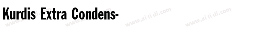 Kurdis Extra Condens字体转换